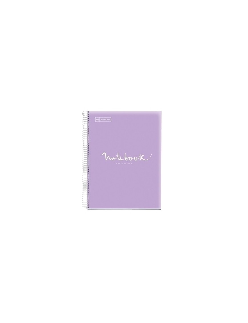 Bloc Miquelrius Emotions Notebook 5 Micro.Tapa Pp A4 120H 90G Horiz.7Mm Lavanda