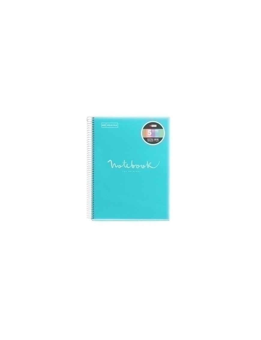 Bloc Miquelrius Emotions Notebook 5 Micro.Tapa Pp A4 120H 90G Horizontal Azul Cielo