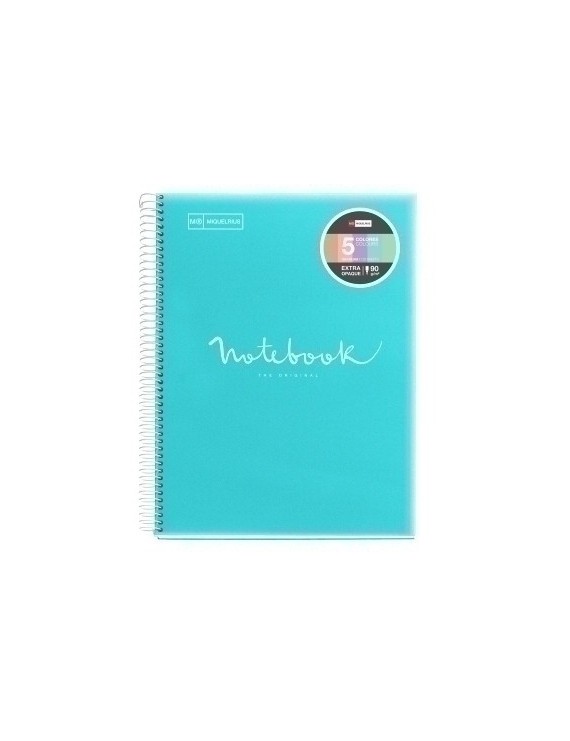Bloc Miquelrius Emotions Notebook 5 Micro.Tapa Pp A4 120H 90G Horizontal Azul Cielo