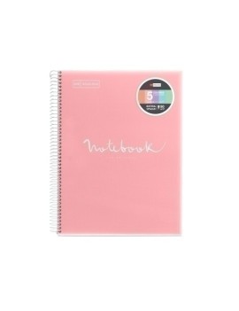 Bloc Miquelrius Emotions Notebook 5 Micro.Tapa Pp A4 120H 90G Horizontal Rosa