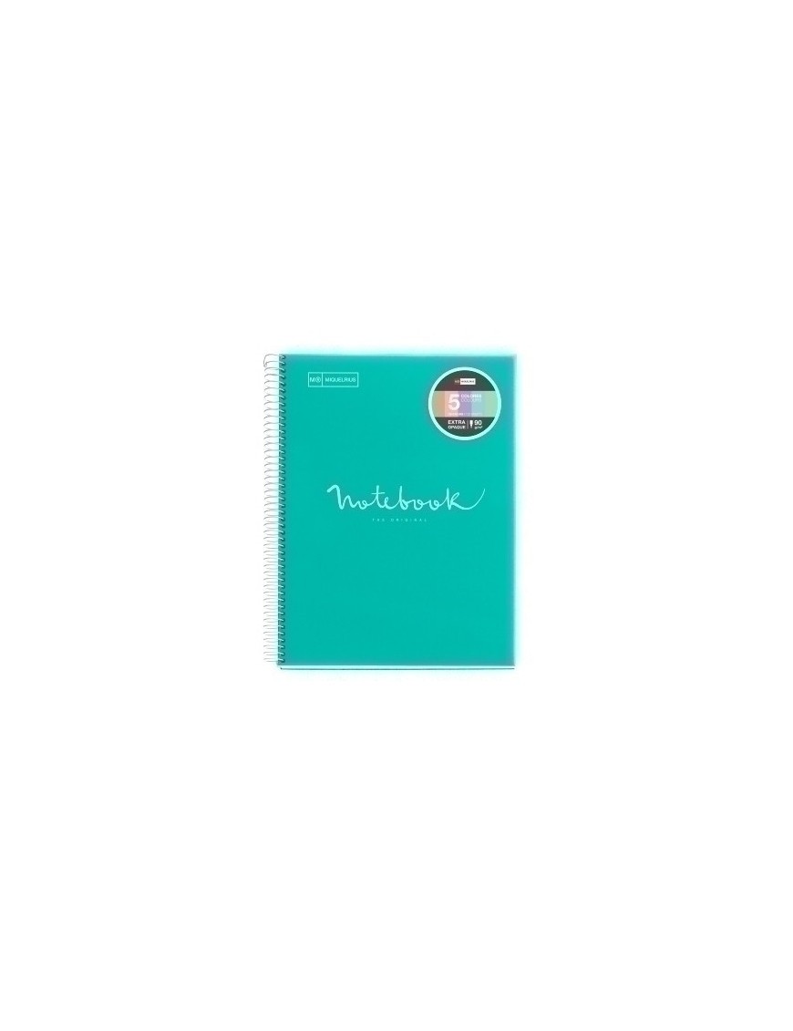 Bloc Miquelrius Emotions Notebook 5 Micro.Tapa Pp A4 120H 90G Horizontal Turquesa