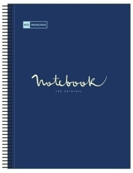 Bloc Miquelrius Emotions Notebook 5 Micro.Tapa Pp A5 120H 90G Cuadric.5X5 Marino