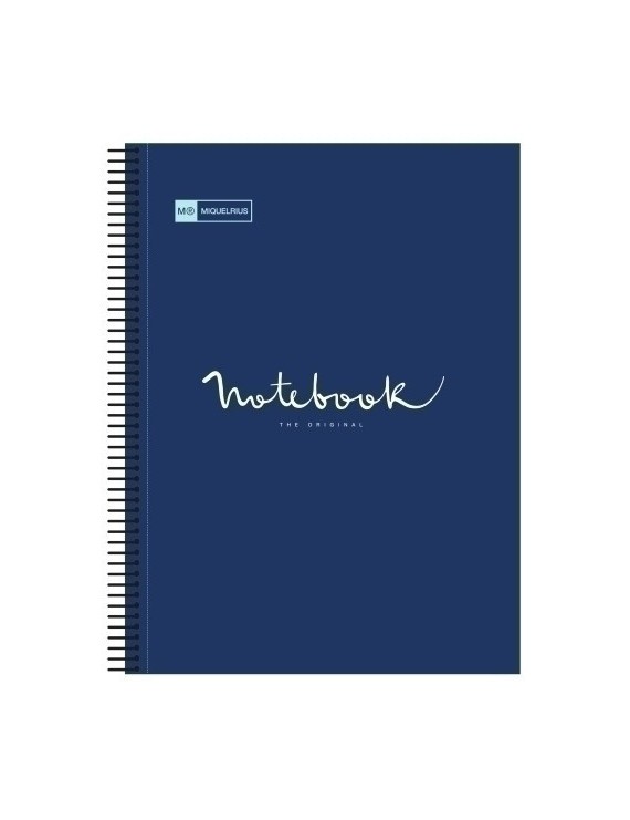 Bloc Miquelrius Emotions Notebook 5 Micro.Tapa Pp A5 120H 90G Cuadric.5X5 Marino