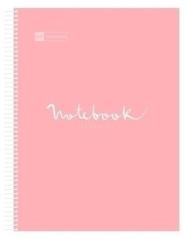 Bloc Miquelrius Emotions Notebook 5 Micro.Tapa Pp A5 120H 90G Cuadric.5X5 Rosa