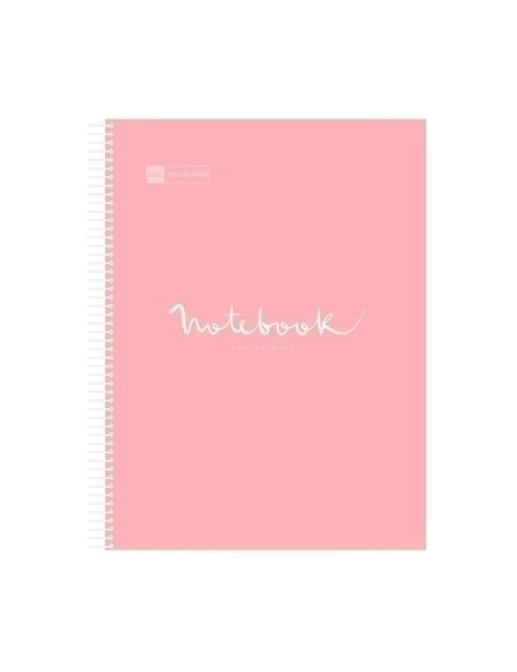 Bloc Miquelrius Emotions Notebook 5 Micro.Tapa Pp A5 120H 90G Cuadric.5X5 Rosa