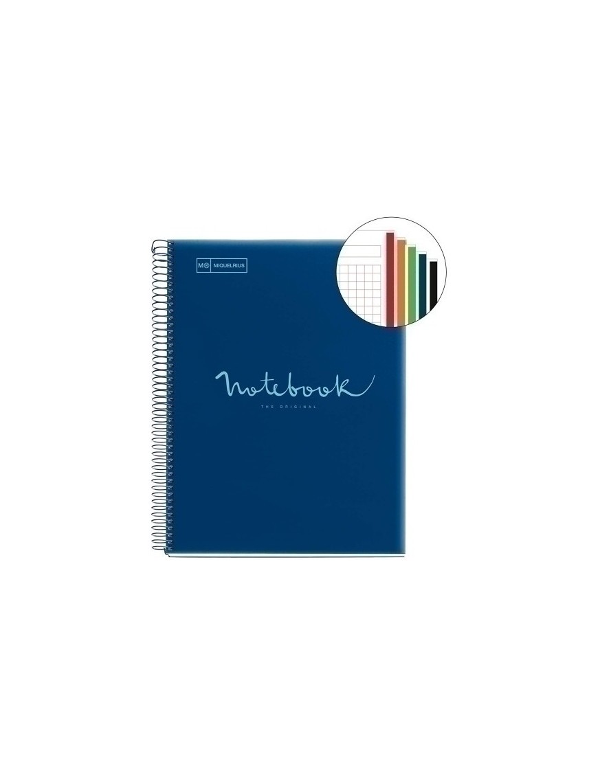 Bloc Miquelrius Emotions Notebook 5 Micro.Tapa Pp A5 120H 90G Horiz.7Mm Marino