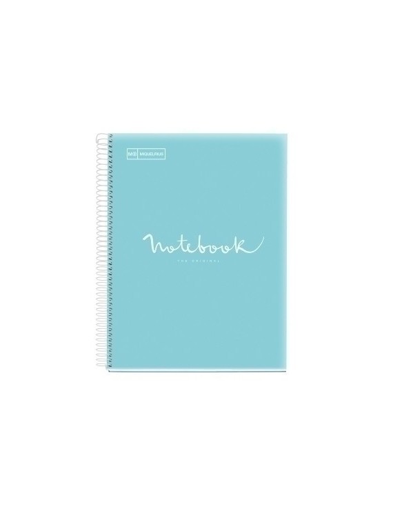 Bloc Miquelrius Emotions Notebook 8 Micro.Tapa Pp A4 160H 90G Cuadric.5X5 Azul Cielo