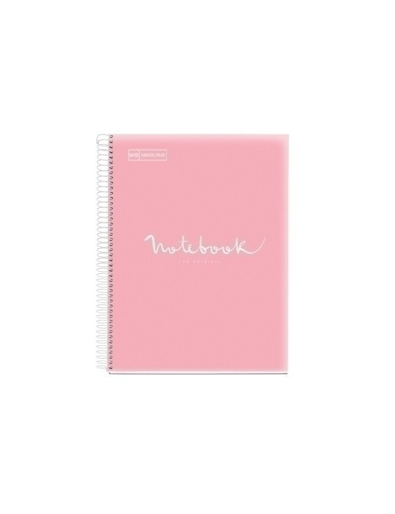 Bloc Miquelrius Emotions Notebook 8 Micro.Tapa Pp A4 160H 90G Cuadric.5X5 Rosa