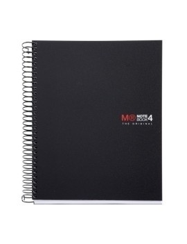 Bloc Miquelrius Notebook 4 Micro.Tapa Pp A5 140H Cuadric.5X5 Basic Negro