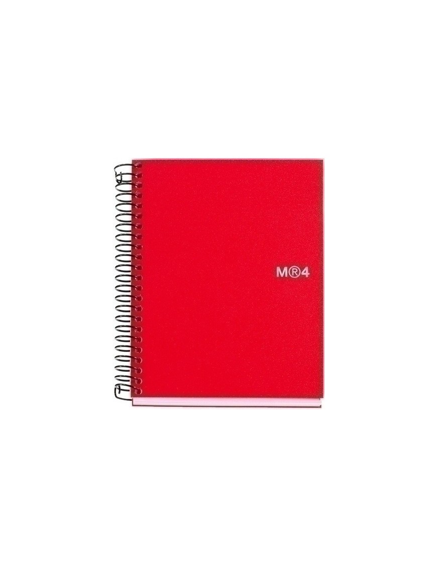 Bloc Miquelrius Notebook 4 Micro.Tapa Pp A6 140H Cuadric.5X5 Rojo