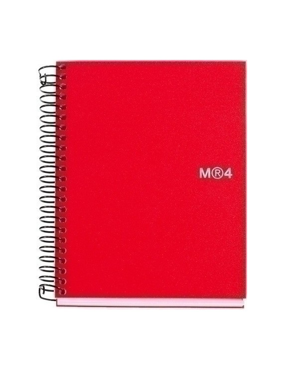 Bloc Miquelrius Notebook 4 Micro.Tapa Pp A6 140H Cuadric.5X5 Rojo