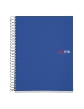 Bloc Miquelrius Notebook 8 Micro.Tapa Pp A4 200H 70G Cuadric.5X5 Azul