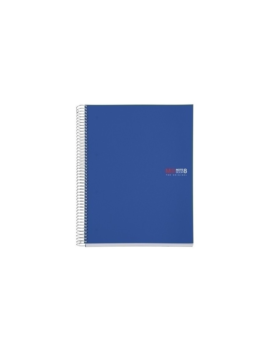 Bloc Miquelrius Notebook 8 Micro.Tapa Pp A4 200H 70G Cuadric.5X5 Azul