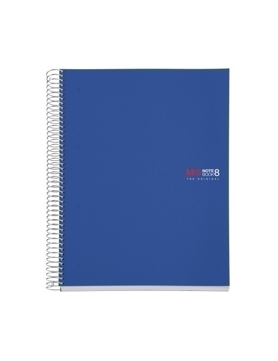 Bloc Miquelrius Notebook 8 Micro.Tapa Pp A4 200H 70G Cuadric.5X5 Azul