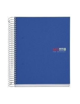 Bloc Miquelrius Notebook 8 Micro.Tapa Pp A5 200H 70G Cuadric.5X5 Azul