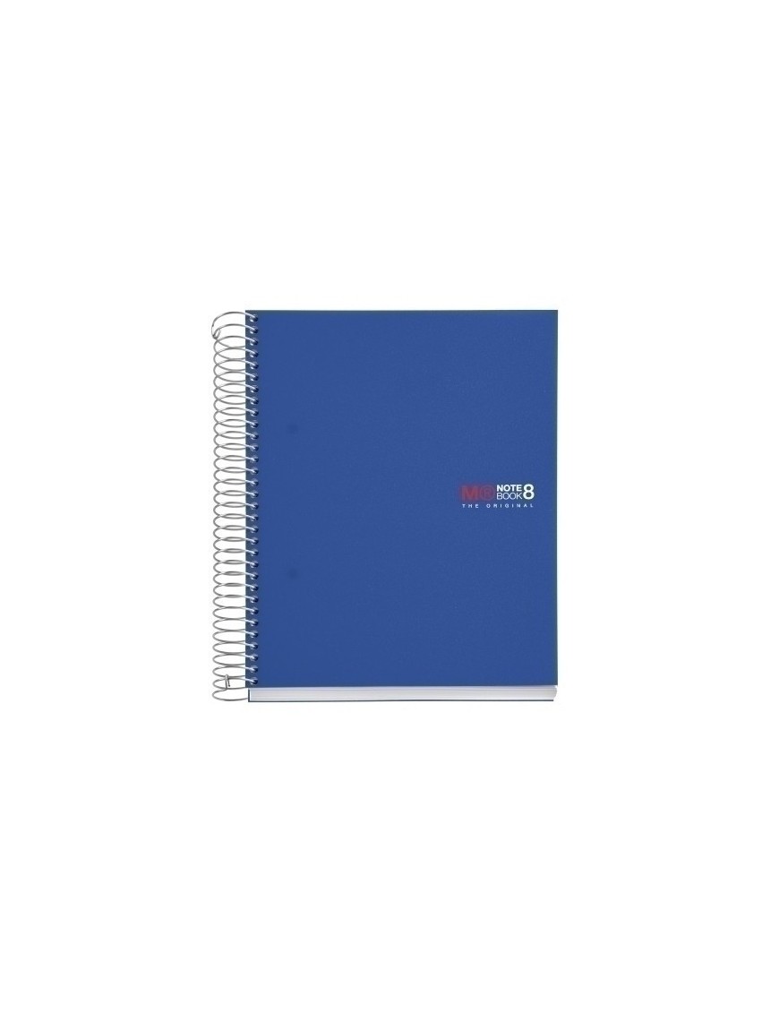 Bloc Miquelrius Notebook 8 Micro.Tapa Pp A5 200H 70G Cuadric.5X5 Azul