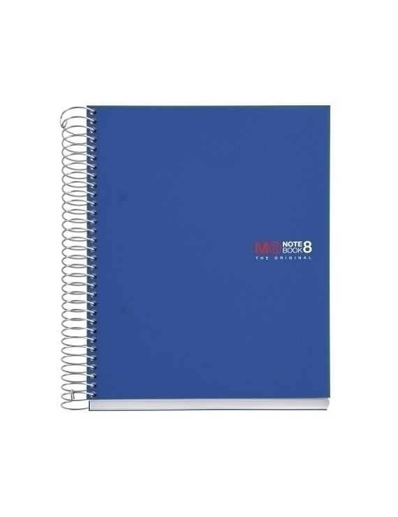 Bloc Miquelrius Notebook 8 Micro.Tapa Pp A5 200H 70G Cuadric.5X5 Azul
