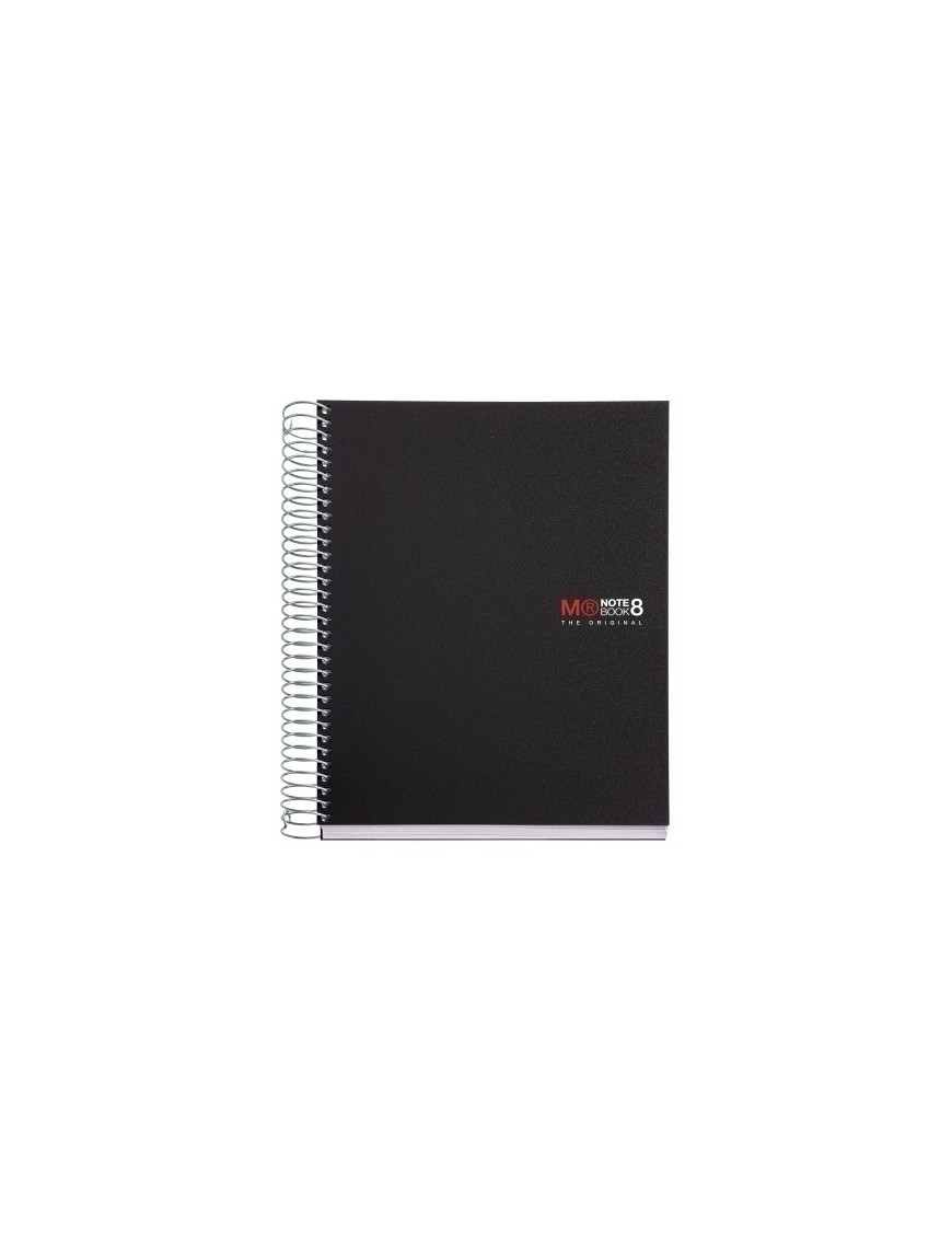Bloc Miquelrius Notebook 8 Micro.Tapa Pp A5 200H 70G Cuadric.5X5 Negro