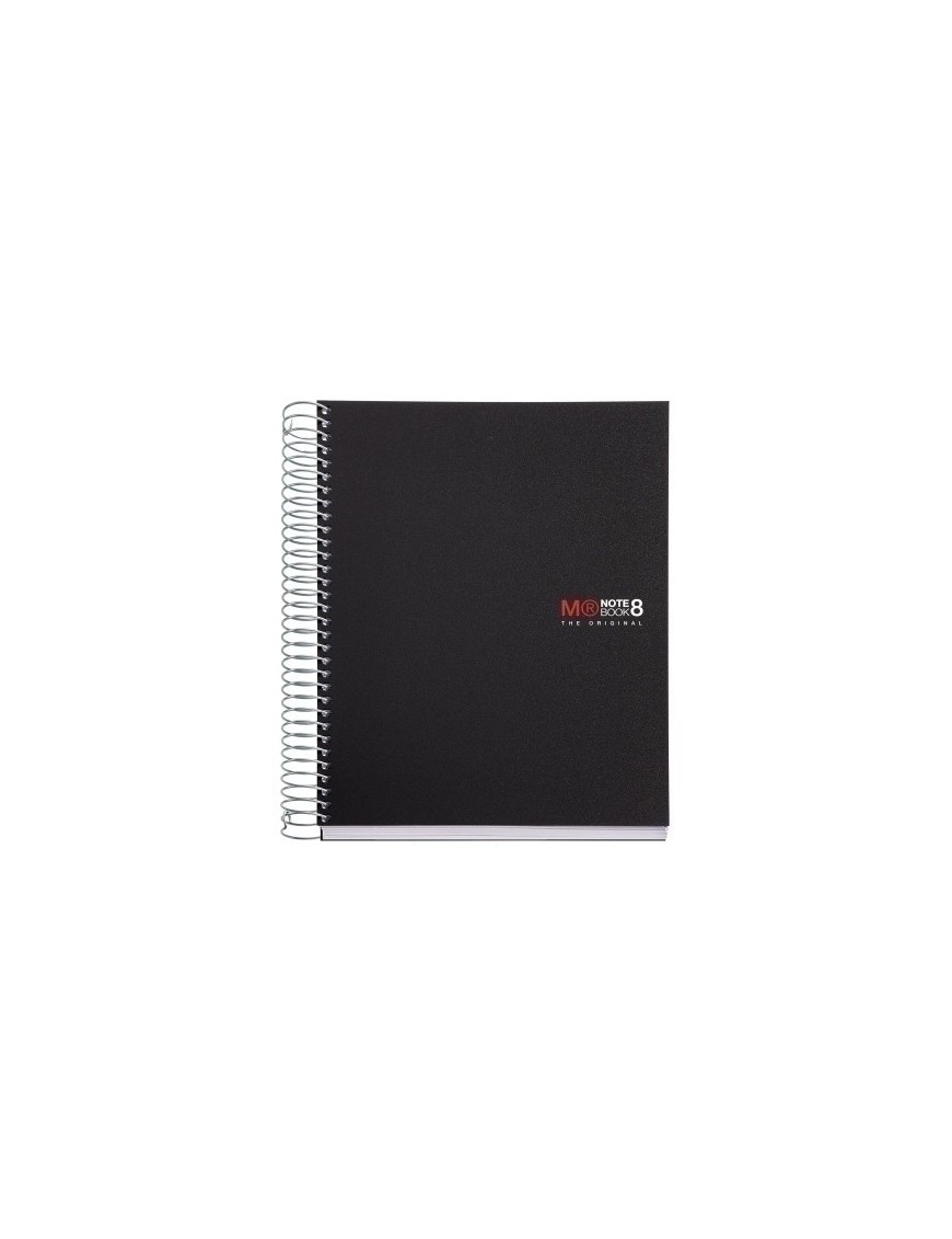 Bloc Miquelrius Notebook 8 Micro.Tapa Pp A5 200H 70G Cuadric.5X5 Negro