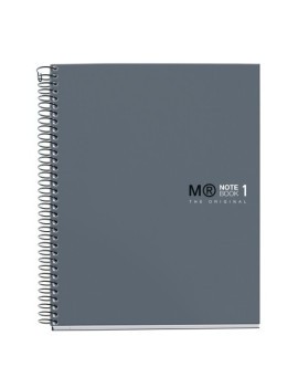 Bloc Miquelrius Original Notebook 1 Micro.Tapa Dura A5 80H 90G Cuadric.5X5 Gris Grafito