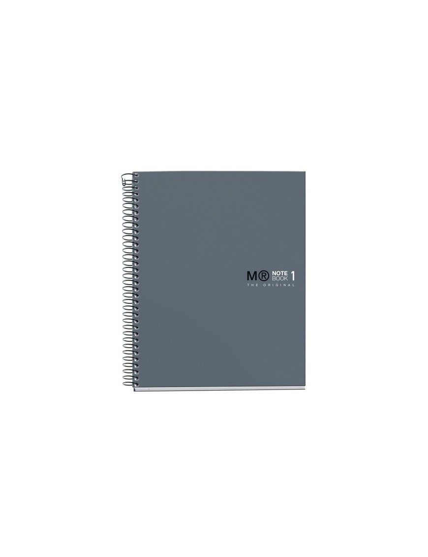 Bloc Miquelrius Original Notebook 1 Micro.Tapa Dura A5 80H 90G Cuadric.5X5 Gris Grafito