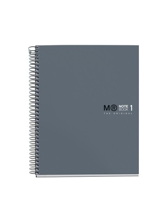 Bloc Miquelrius Original Notebook 1 Micro.Tapa Dura A5 80H 90G Cuadric.5X5 Gris Grafito