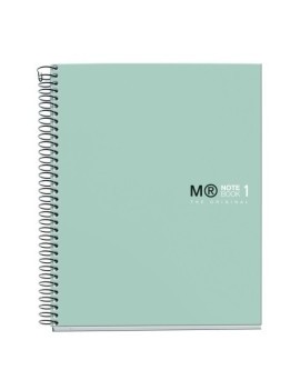 Bloc Miquelrius Original Notebook 1 Micro.Tapa Dura A5 80H 90G Cuadric.5X5 Verde Aqua