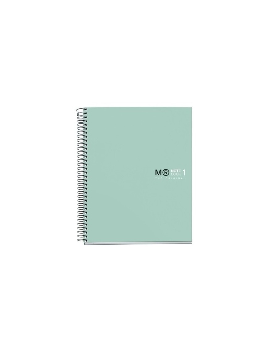 Bloc Miquelrius Original Notebook 1 Micro.Tapa Dura A5 80H 90G Cuadric.5X5 Verde Aqua