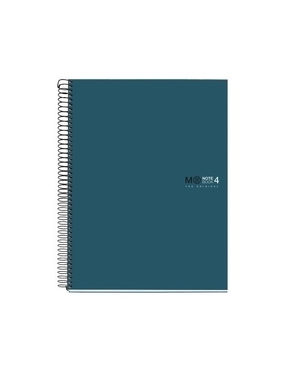 Bloc Miquelrius Original Notebook 4 Micro.Tapa Dura A4 120H 90G Cuadric.5X5 Azul Oceano