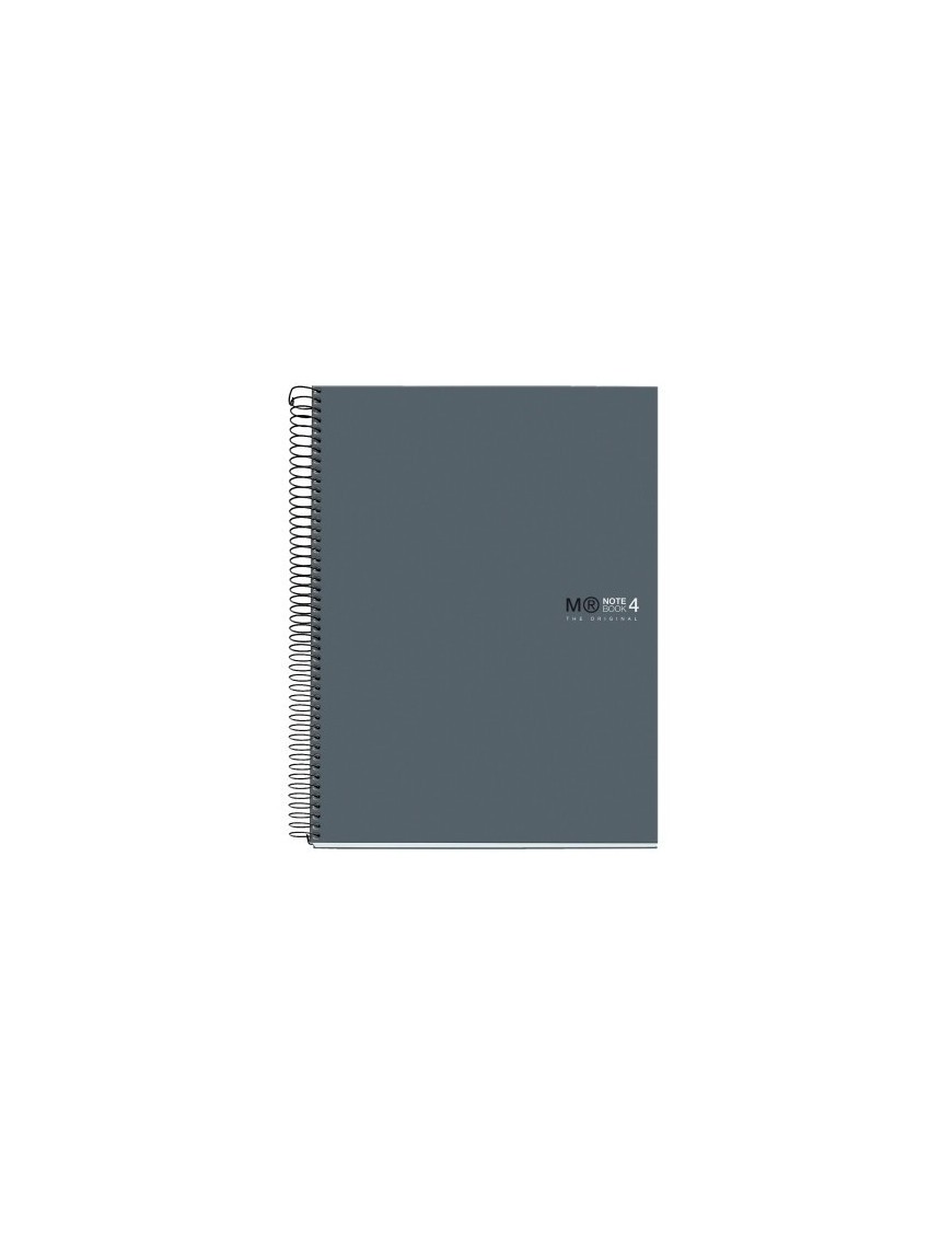 Bloc Miquelrius Original Notebook 4 Micro.Tapa Dura A4 120H 90G Cuadric.5X5 Gris Grafito