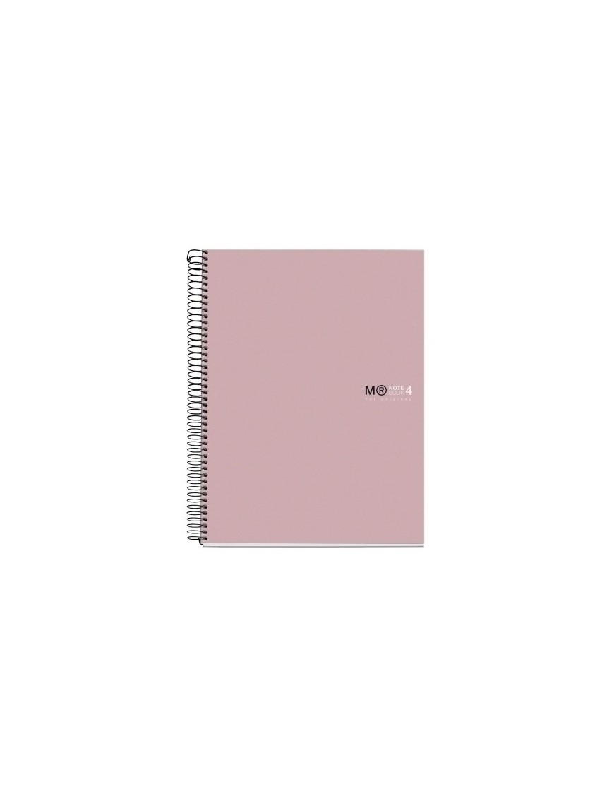 Bloc Miquelrius Original Notebook 4 Micro.Tapa Dura A4 120H 90G Cuadric.5X5 Rosa Arena