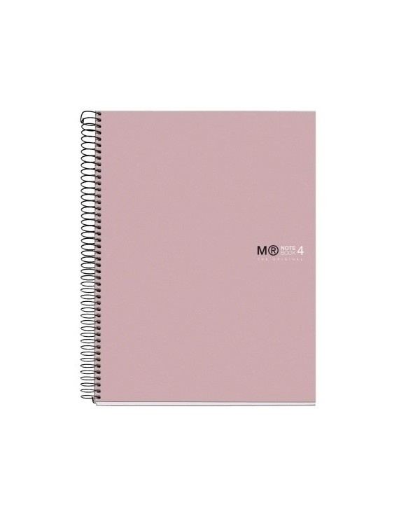 Bloc Miquelrius Original Notebook 4 Micro.Tapa Dura A4 120H 90G Cuadric.5X5 Rosa Arena