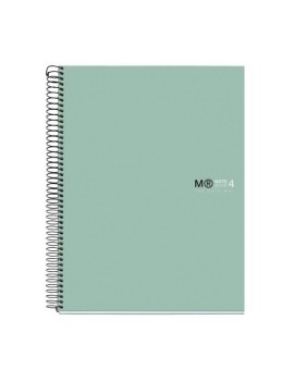 Bloc Miquelrius Original Notebook 4 Micro.Tapa Dura A4 120H 90G Cuadric.5X5 Verde Aqua