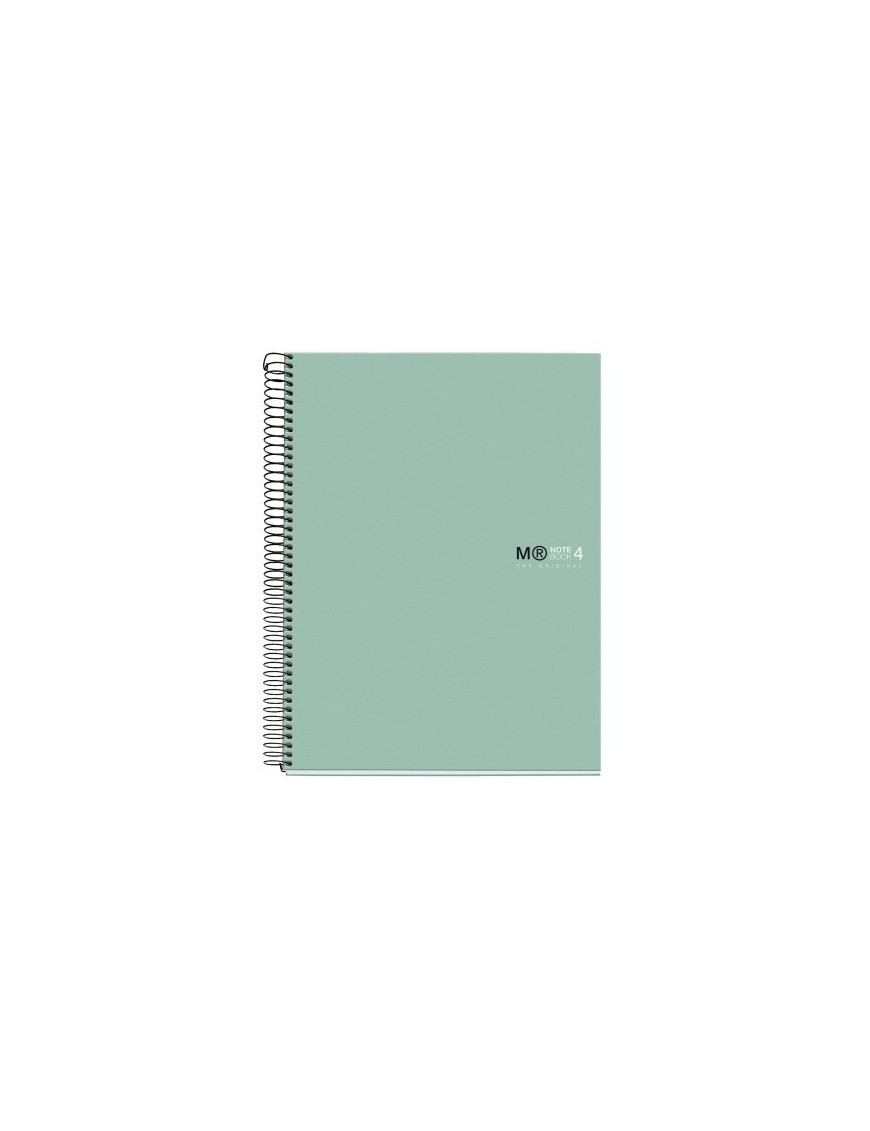 Bloc Miquelrius Original Notebook 4 Micro.Tapa Dura A4 120H 90G Cuadric.5X5 Verde Aqua