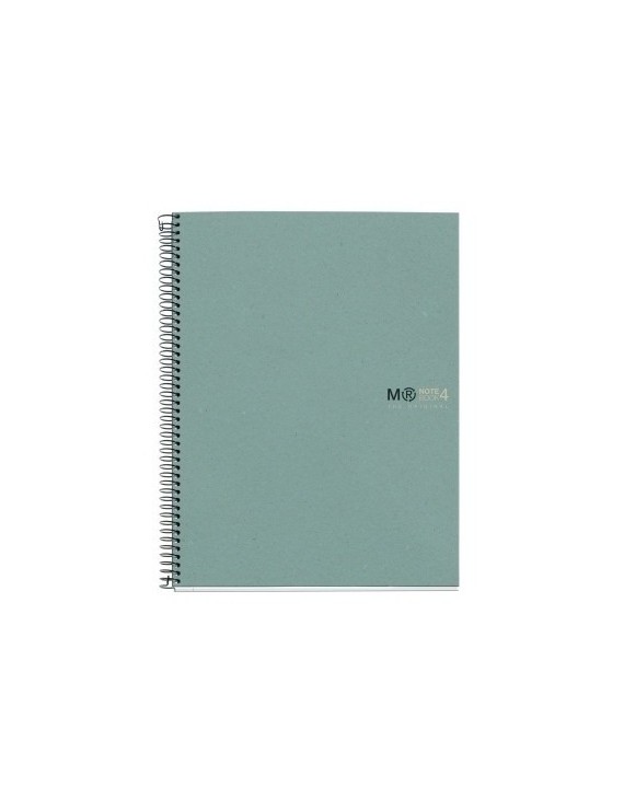 Bloc Miquelrius Reciclado Notebook 4 Micro.Tapa Dura A4 120H 80G Cuadric.5X5 Ecoazul