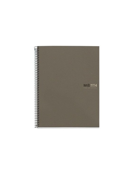 Bloc Miquelrius Reciclado Notebook 4 Micro.Tapa Dura A4 120H 80G Cuadric.5X5 Ecogris