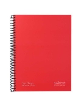 Bloc Navigator A4 120H Cd.5 Rojo