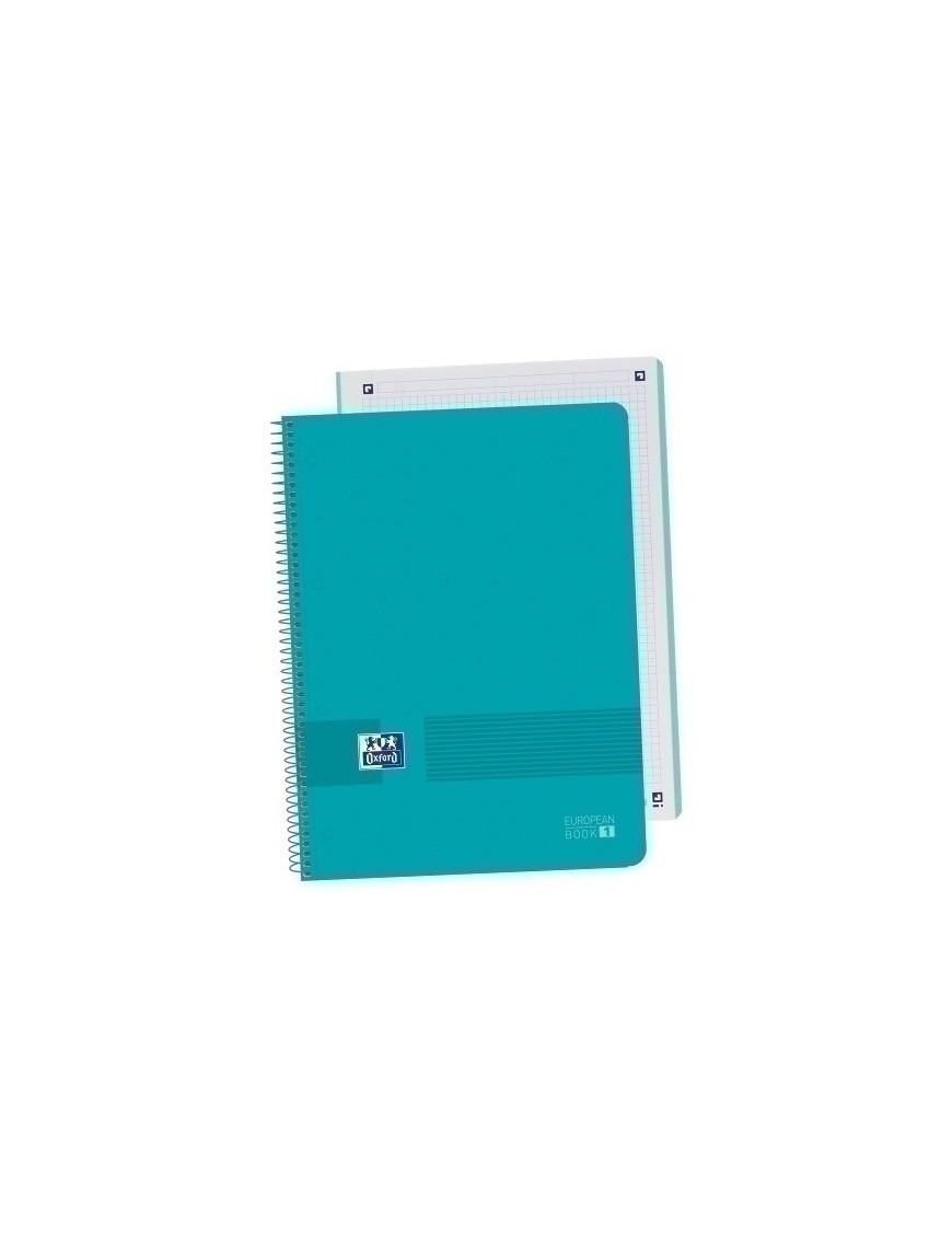 Block Oxf. Eu.Book 1 A4 80H Cd.5 Aqua