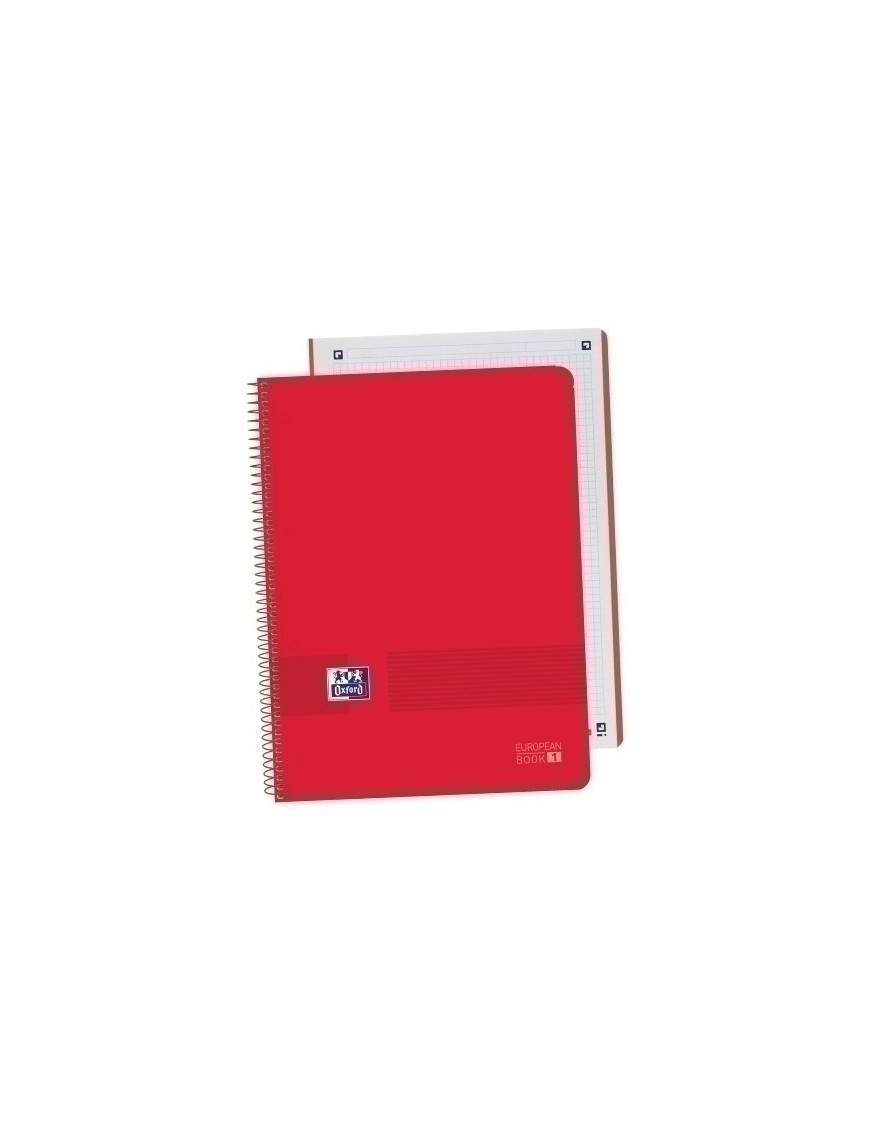 Block Oxf. Eu.Book 1 A4 80H Cd.5 Rojo