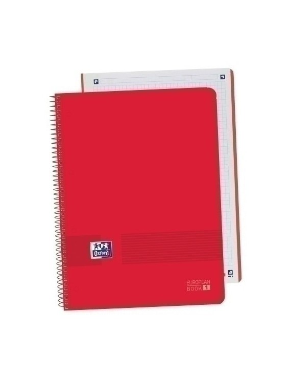 Block Oxf. Eu.Book 1 A4 80H Cd.5 Rojo