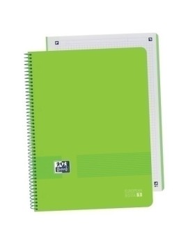 Block Oxf. Eu.Book 1 A4 80H Cd.5 Verde