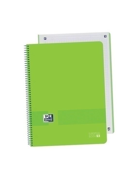 Block Oxf. Eu.Book 1 A4 80H Cd.5 Verde