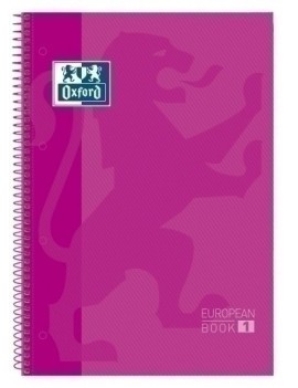 Block Oxf. Eu.Book 1 A4 80H Cd.5 Fucsia