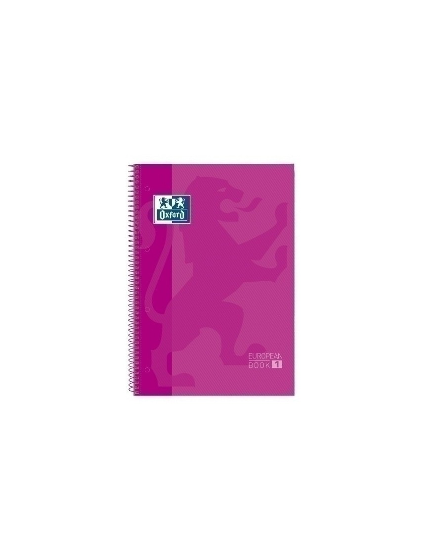 Block Oxf. Eu.Book 1 A4 80H Cd.5 Fucsia