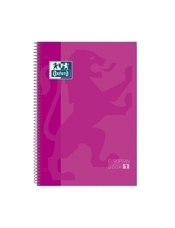 Block Oxf. Eu.Book 1 A4 80H Cd.5 Fucsia