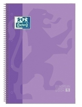 Block Oxf. Eu.Book 1 A4 80H Cd.5 Lila