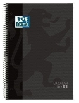 Block Oxf. Eu.Book 1 A4 80H Cd.5 Negro