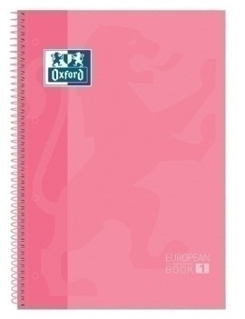 Block Oxf. Eu.Book 1 A4 80H Cd.5 Rosa