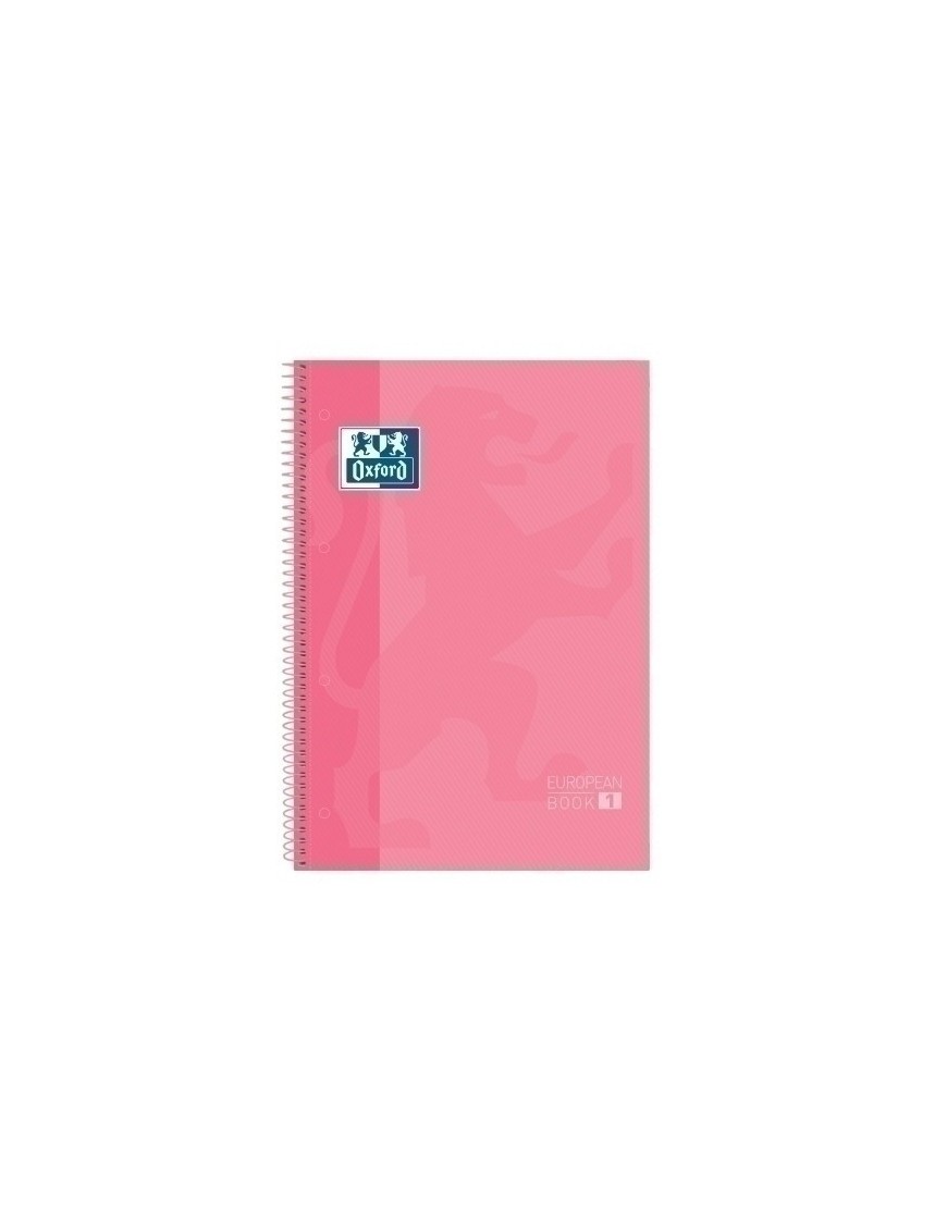 Block Oxf. Eu.Book 1 A4 80H Cd.5 Rosa