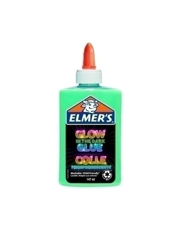 Cola Elmer´S Slime Brilla Osc. Azul